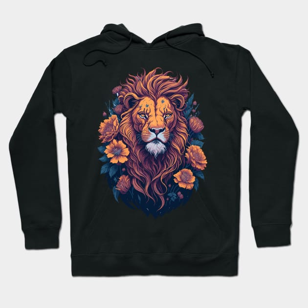 Lion Face Hoodie by remixer2020